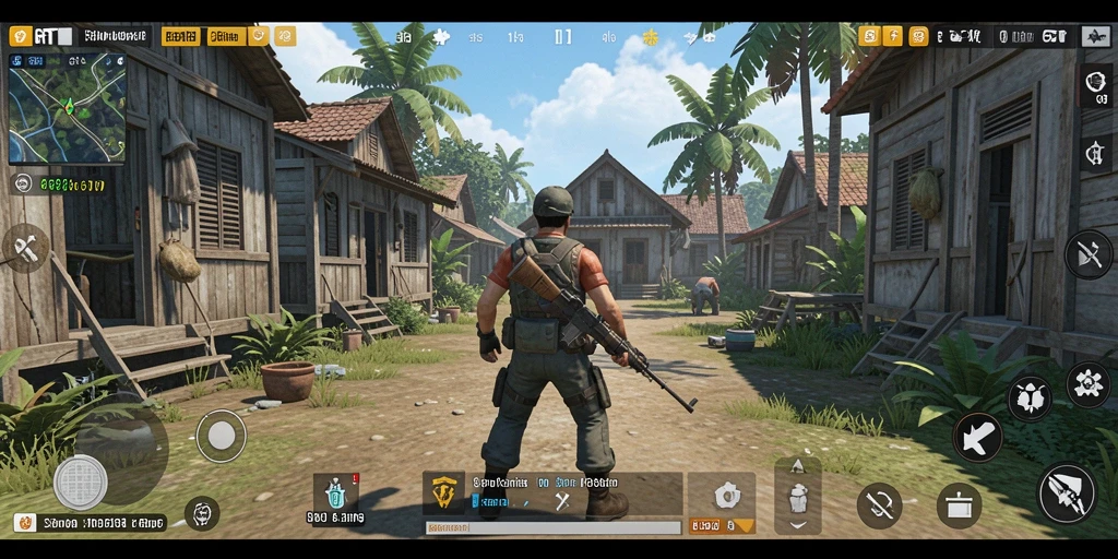 Screenshot gameplay 6RT menampilkan interaksi karakter dalam simulasi kehidupan.
