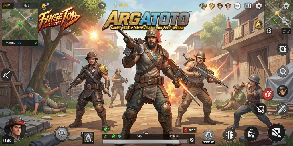 Screenshot gameplay ARGATOTO yang menampilkan aksi seru dalam Battle Royale.