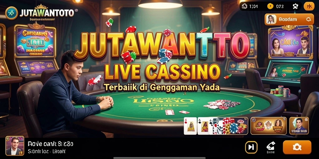 Screenshot memperlihatkan gameplay mendebarkan di JUTAWANTOTO Live Casino.