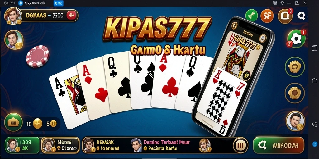 Tampilan gameplay KIPAS777 yang seru dan menghibur dalam permainan Domino.