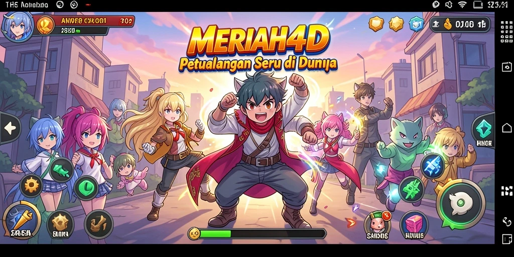 Menampilkan gameplay seru di dunia Anime yang penuh warna.