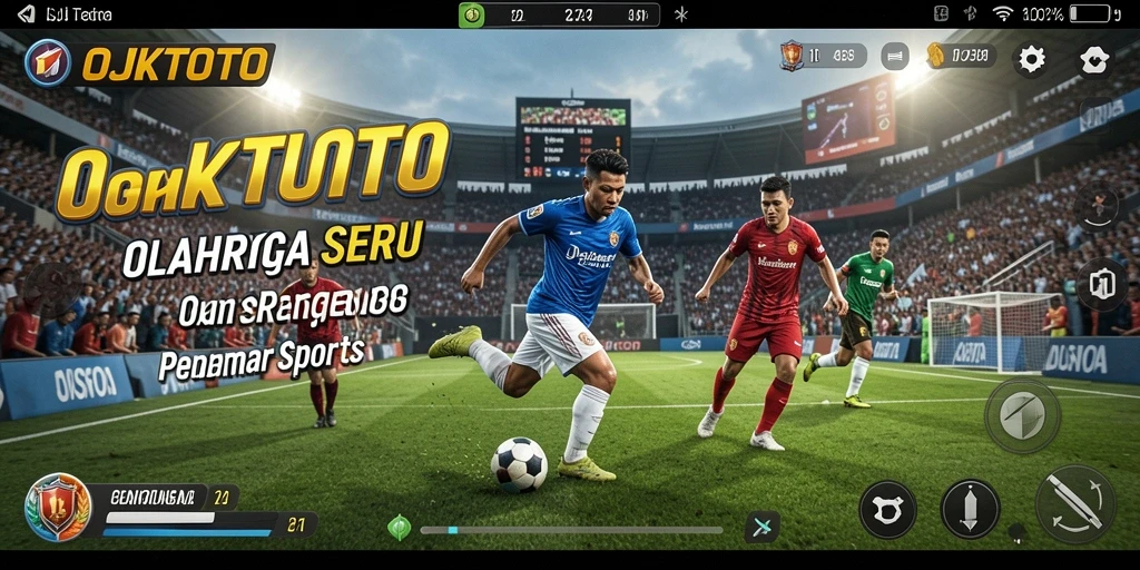 Tampilan gameplay OJKTOTO dengan aksi olahraga seru.