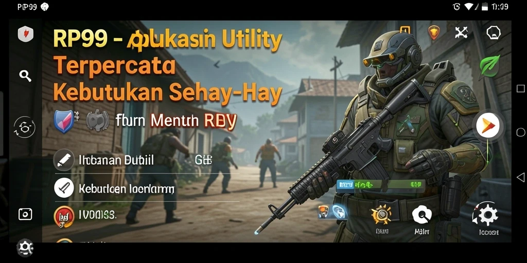 Screenshot RP99 yang menunjukkan antarmuka aplikasi Utility.