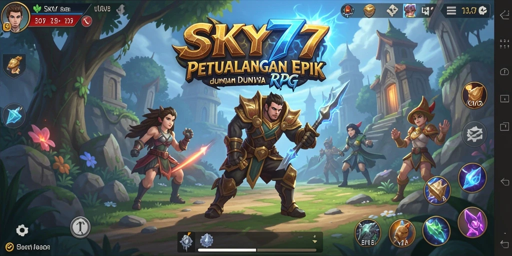 Tampilan menarik permainan RPG yang seru dan dinamis.