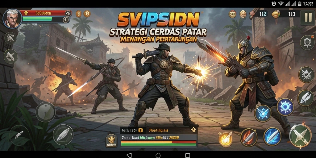 Tangkapan layar SVIPSIDN menunjukkan gameplay strategis yang mendebarkan.